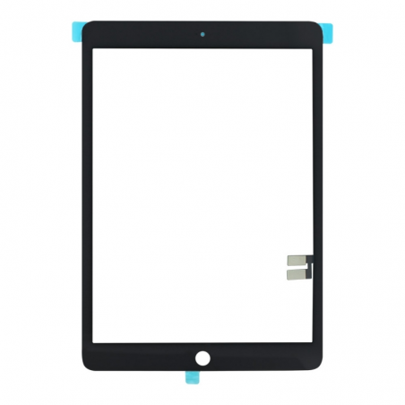 TACTIL IPAD 7/8/9 10.2 A2197/A2198/A2200/A2270/A2428/A2429/A2430/A2602/A2603/A2604/A2605 NOIR AVEC COLLE ET BOUTON HOME