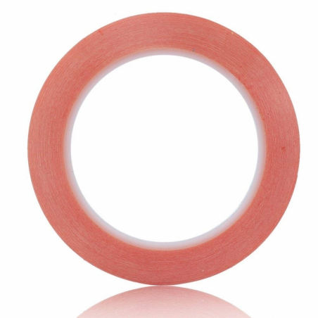RUBAN ADHESIF DOUBLE FACE ROUGE 5MM x 20M