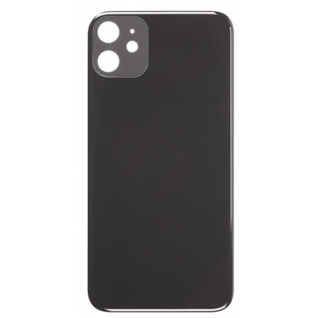 VITRE ARRIÈRE IPHONE 11 NOIR *** GRAND TROU *** PREMIUM 1:1