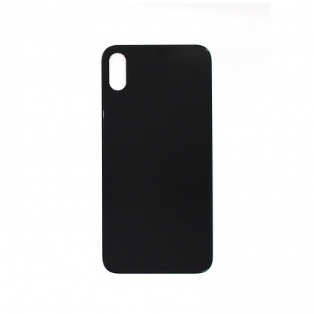 VITRE ARRIÈRE GRAND TROU IPHONE X NOIR