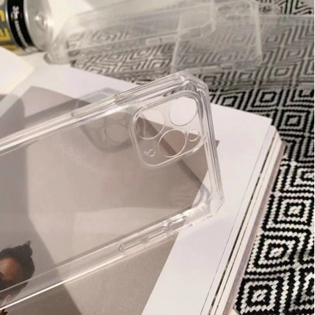 COQUE TRANSPARENTE IPHONE 12 PRO MAX AVEC PROTEGE CAMERA ARRIERE