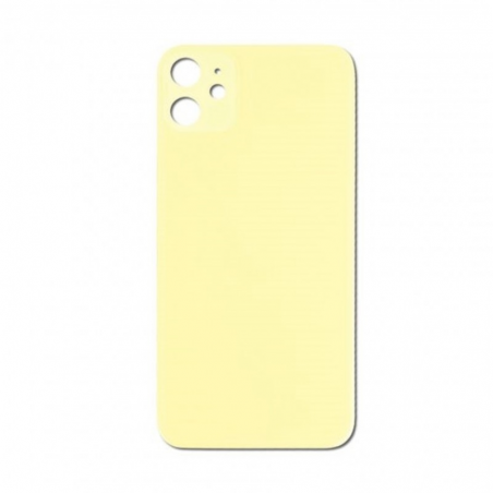 VITRE ARRIÈRE IPHONE 11 JAUNE *** GRAND TROU ***