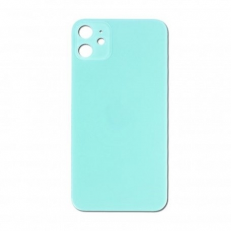 VITRE ARRIÈRE IPHONE 11 VERT *** GRAND TROU ***
