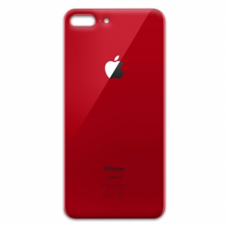 VITRE ARRIÈRE *** GRAND TROU *** IPHONE 8 PLUS ROUGE