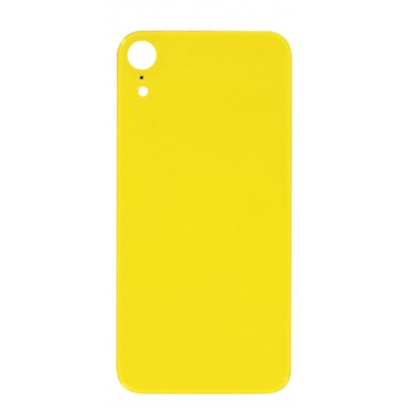 VITRE ARRIÈRE ***GRAND TROU *** IPHONE XR JAUNE