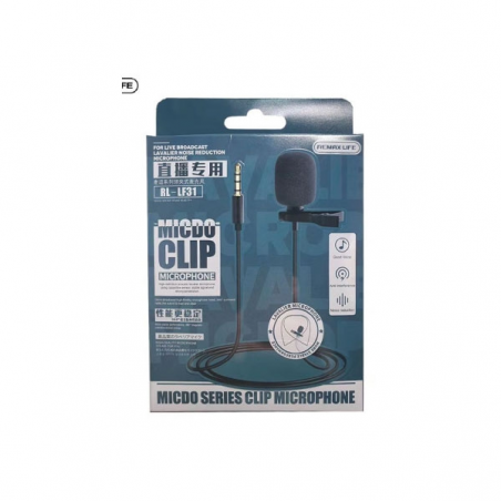 MICROPHONE A PINCE REMAX RL-LF31