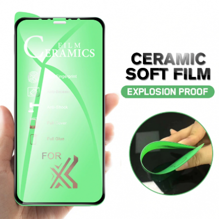 FILM CERAMIC ULTRA SOUPLE FULL GLUE IPHONE 7PLUS/8PLUS NOIR