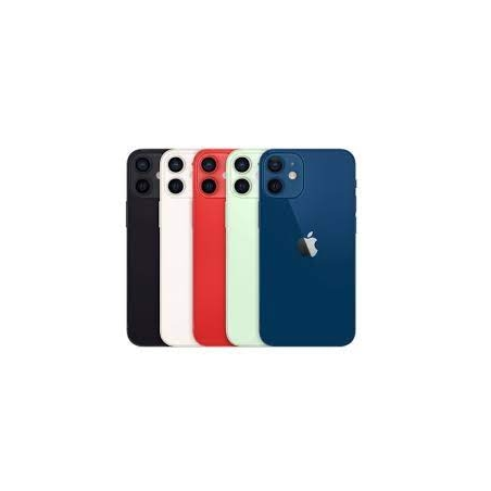 VITRE ARRIERE IPHONE 12 MINI BLEU *** GRAND TROU ***