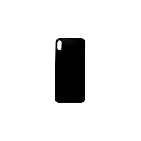 VITRE ARRIÈRE IPHONE XS MAX NOIR ( GRAND TROU )