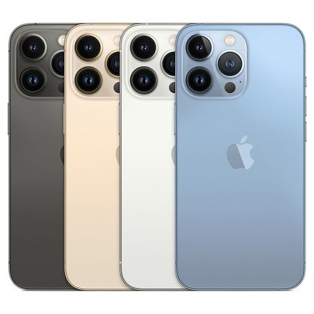 VITRE ARRIERE IPHONE 13 PRO BLEU *** GRAND TROU ***