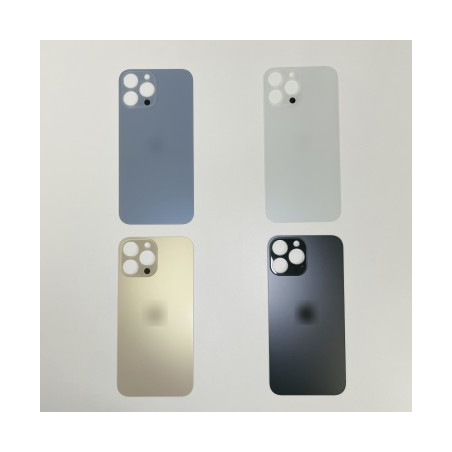 VITRE ARRIERE IPHONE 13 PRO MAX GOLD *** GRAND TROU ***