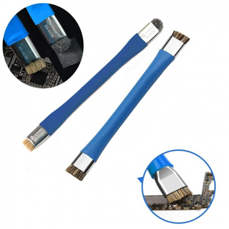 Brosse ESD à poils Méttalique pour nettoyage de cartes mères