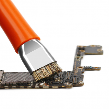 Brosse ESD  à poils rigides pour nettoyage de cartes mères