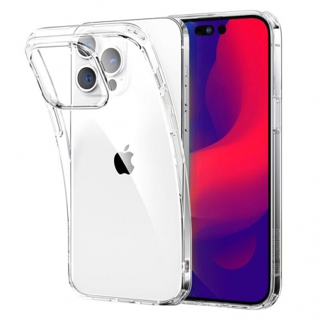 COQUE EN SILICONE TRANSPARENTE IPHONE 14 PRO