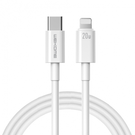 CABLE USB-C TO LIGHTNING WEKOME PD 20W-1M