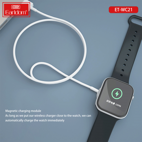 EARLDOM WIRELESS CHARGER APPLE WATCH BLANC