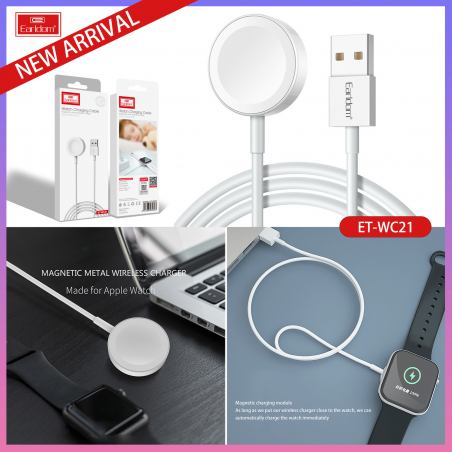 EARLDOM WIRELESS CHARGER APPLE WATCH BLANC