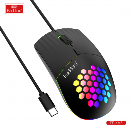 EARLDOM RGB GAMING TYPE-C ET-KM5 MOUSE