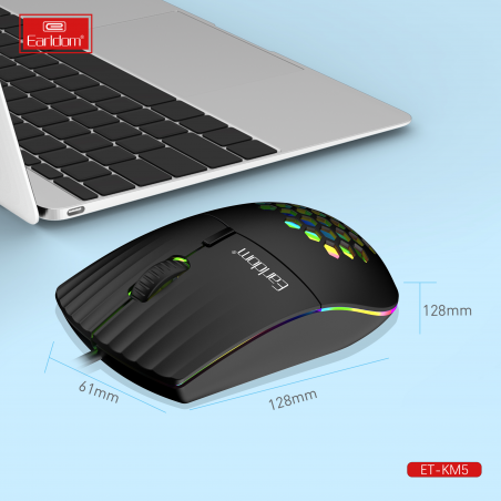 EARLDOM RGB GAMING TYPE-C ET-KM5 MOUSE