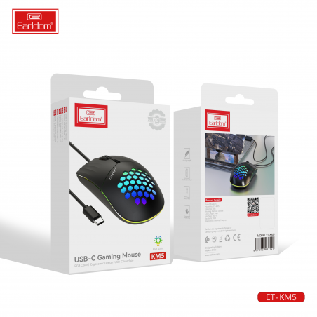 EARLDOM RGB GAMING TYPE-C ET-KM5 MOUSE