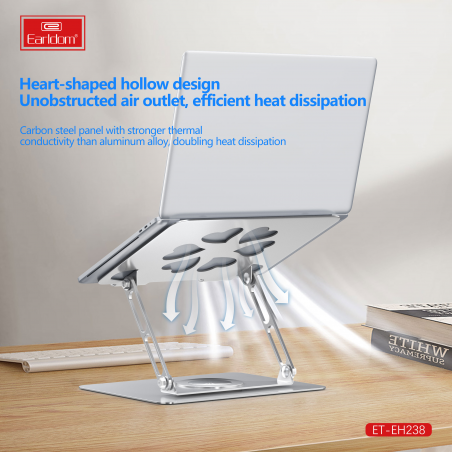 EARLDOM SUPPORT LAPTOP ET-EH238 SILVER