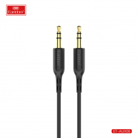 EARLDOM AUX AUDIO CABLE JACK 3.5MM ET-AUX08 NOIR