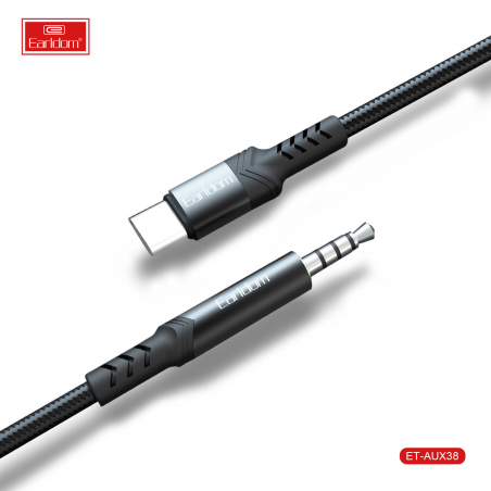 EARLDOM AUX AUDIO CABLE TYPE-C VERS JACK ET-AUX38 NOIR