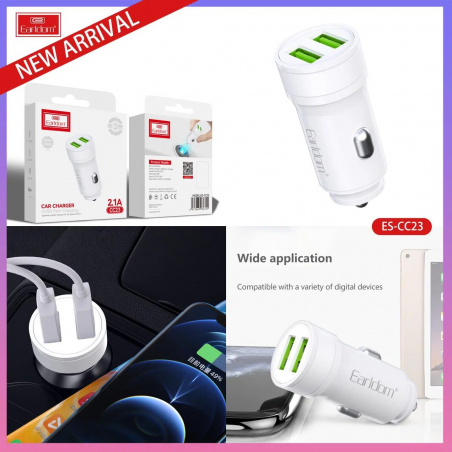 CHARGEUR ALLUME CIGARE EARLDOM CAC ES-CC23 BLANC