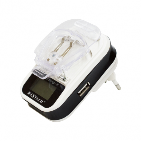 CHARGEUR MAXTECH UNIVERSEL LCD USB POUR TÉLÉPHONE