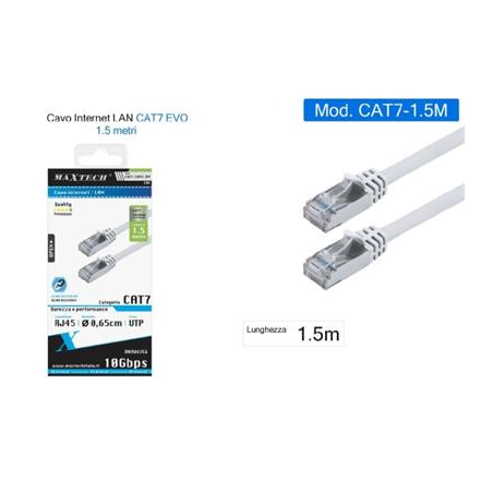 Ethernet Network Cable Cat 7 Lan Cable 1.5m Maxtech Cat7-1.5m