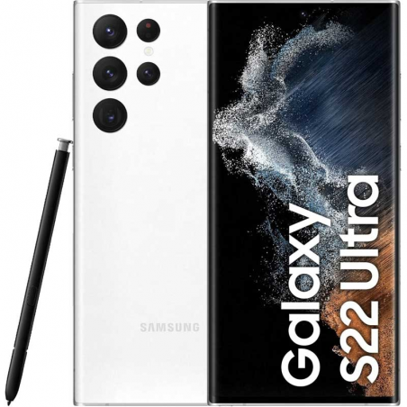 Samsung Galaxy S22 Ultra Dual Sim 8GO RAM 128GO BLANC ☆☆ Eu ☆☆ NEUF