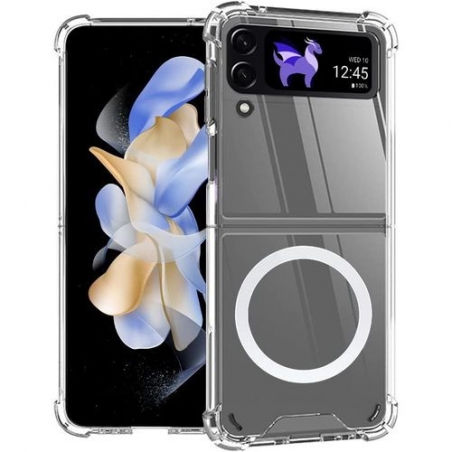 Coque silicone Magsafe avec bord renforcé Galaxy Z flip 6