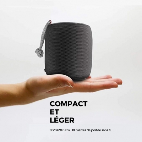 Monster - S110 - Boombox Bluetooth - 8H d'Autonomie - Pure Sound - Compacte et Légère - Résiste à l'eau - Noir