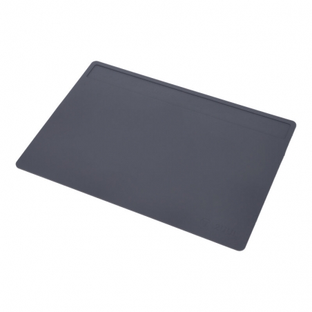 Tapis en silicone résistant à la chaleur 2UUL 400*280mm avec revêtement anti-poussière gris