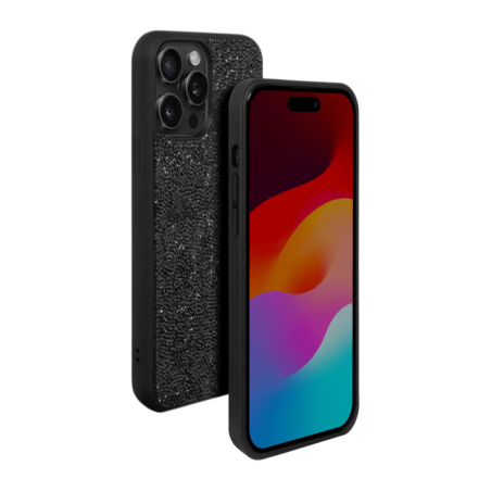 Coque à Strass En TPU souple iPhone 16 Pro OR