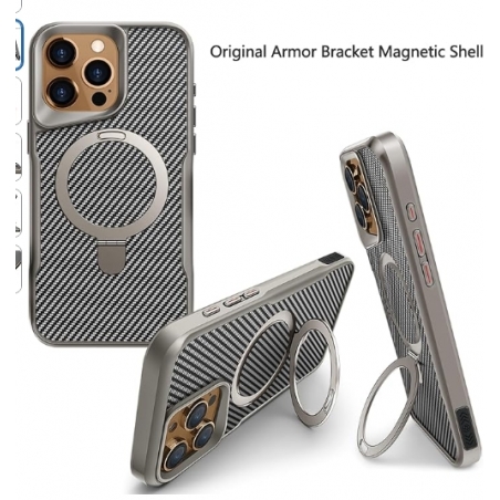 Coque IPHONE 16 PRO MAX CARBONE GRIS