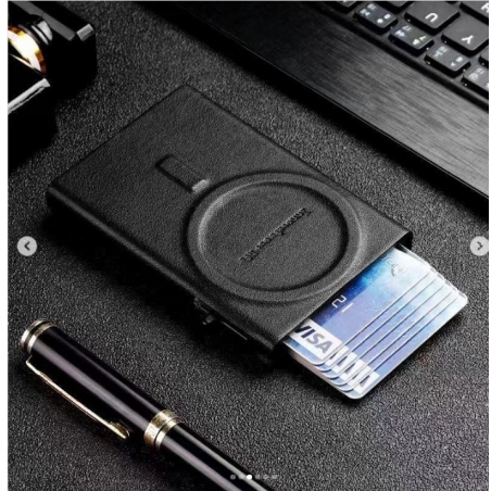 PORTE CARTES MAGSAFE (CARTES EJECTABLE) ZHUSE NOIR