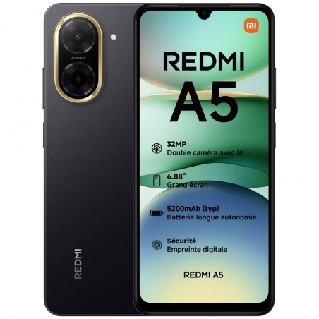 Xiaomi Redmi A5 64 Go Noir- Neuf