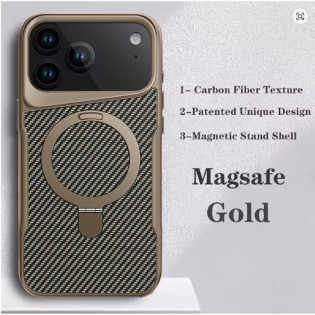 COQUE IPHONE 17 PRO MAX MAGSAFE CARBONE OR