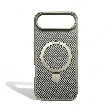 COQUE iPhone 17 AIR CARBONE MAGSAFE GRIS