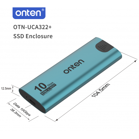 BOITIER SSD NVME TYPE-C ONTEN UCA322+