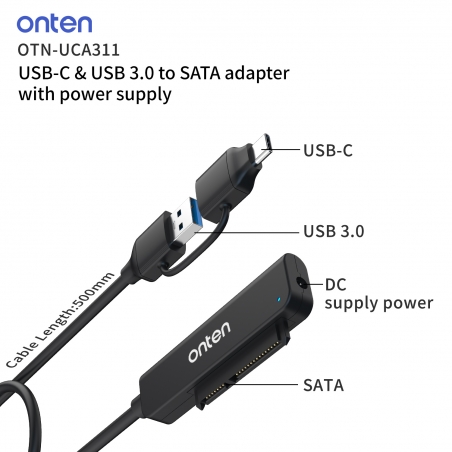 LECTEUR DISK DUR SATA ONTEN UCA311