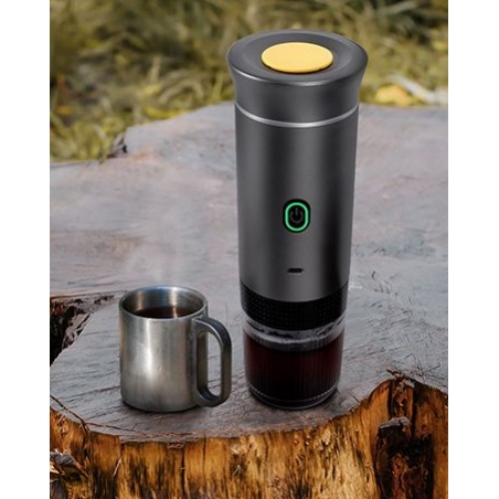 Machine à Café Espresso Portable Rechargeable - Compatible Capsules Nespresso et Café Moulu