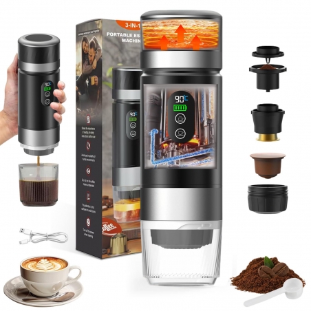 MACHINE A CAFE PORTABLE (BATTERIE AMOVIBLE)