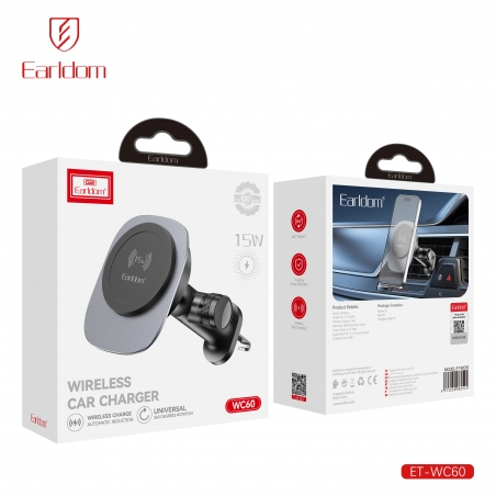 CHARGEUR VOITURE MAGSAFE METAL GRIS EARLDOM