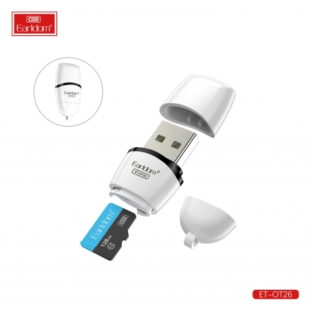LECETUR DE CARTE MICRO SD USB 2.0 EARLDOM COMPACT PLUG&PLAY