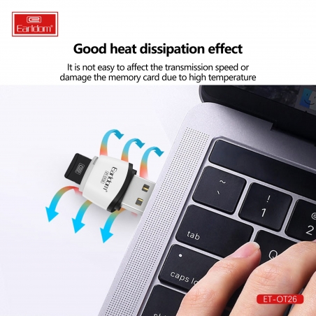 LECETUR DE CARTE MICRO SD USB 2.0 EARLDOM COMPACT PLUG&PLAY