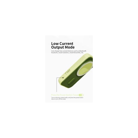POWER BANK SANS FIL MAGNETIQUE 10 000 mAh VERT
