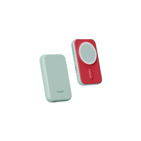 POWER BANK SANS FIL MAGNETIQUE 10 000 mAh ROUGE
