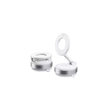 SUPPORT MAGNETIQUE K007 WHITE AVEC VENTOUSE COMPATIBLE MAGSAFE ROTATION 360° ALUMINIUM